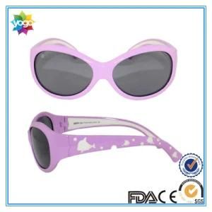 Lower MOQ Kids Polarized Sunglasses Silicone Frame for Girls