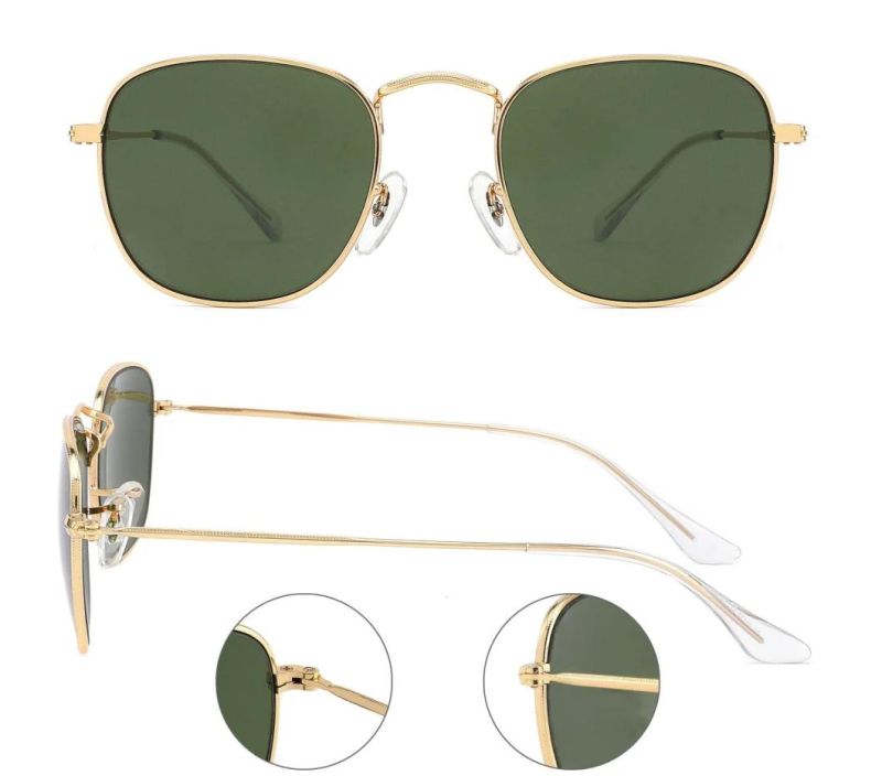 New Fashion Designer Metal Frame Ray Band Polarized Sun Shades Sunglasses