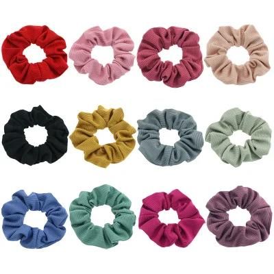 Striped Elastic Rubber Band Hair Rope Girls Hair Accessories Hair Scrunchies