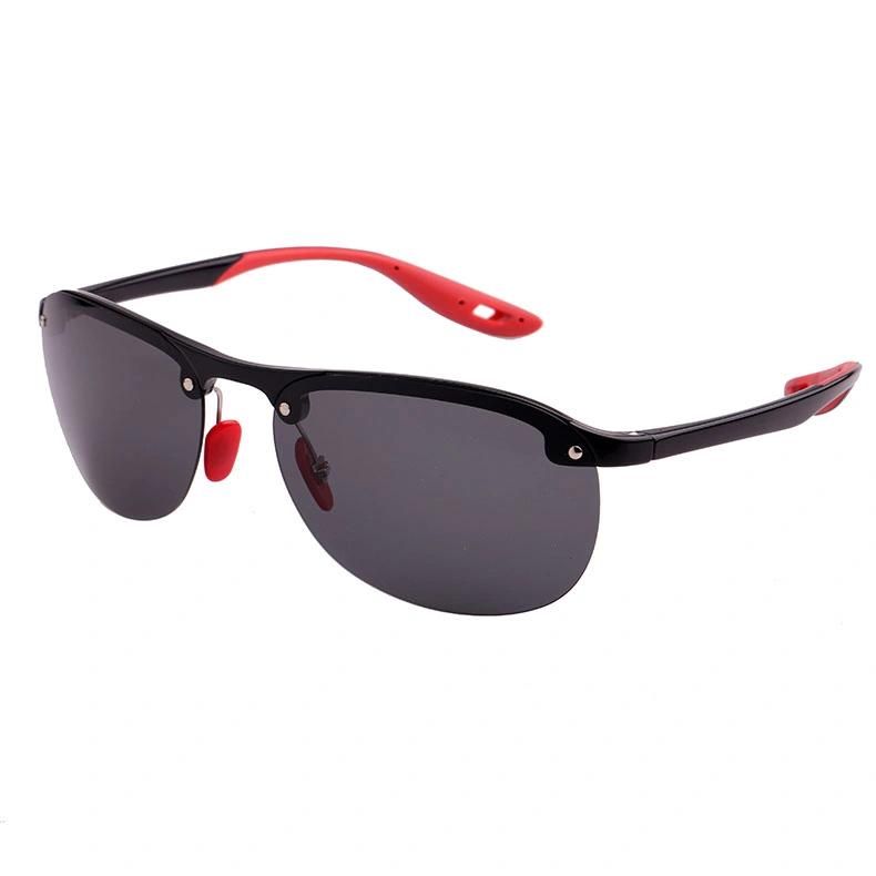 2019 Round Shape Half Frame Sports Sunglasses