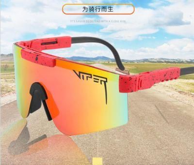 2021 Fashion One Piece Outdoor Windproof Sunglasses Oversize Big Large Shield Visor Goggles Sunglasses for Men Women