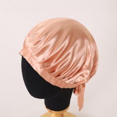 Bonnet Silk Hair Bonnet Economical Woman Hair Bonnet Custom Bonnet Silk with Logo