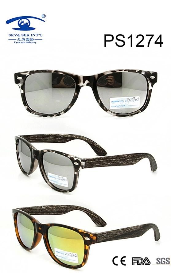 Fashionable Italian Double Color Kid Plastic Sunglasses (PS1274)
