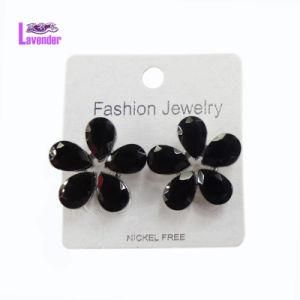 Jewelry with Glass Stud Earrings for Female Fashion Accessory
