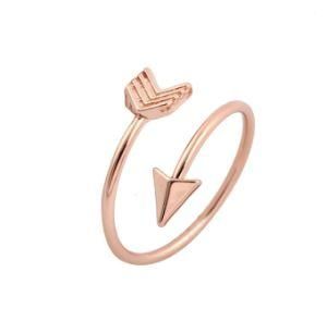2021 Hot Sale New Coming Smart Sterling Silver Adjustable Arrow Rings Jewelry Women Minimalist Ruby Keychain Opal Rings