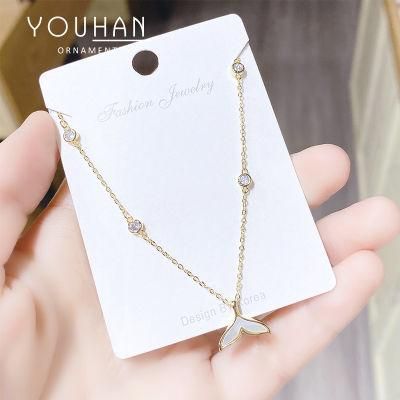 Pendant Necklace 925 Silver Plated Necklace, Female Clavicle Chain Ins, Simple, Non-Fading Temperament, Light Luxury Jewelry