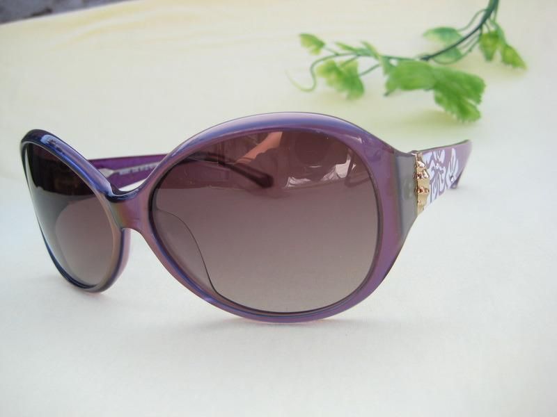 Bowknot Shape Acetate Sunglasses Diamond Princess Sunglasses Purple Pink Flower Sunglasses