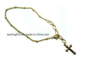 Simple Cross Pendant Bead Y Bracelet Women Fashion Jewelry