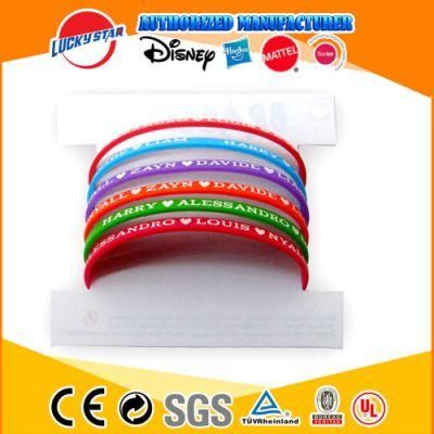 Custom Design Silicone Bracelet for Kids Promotion