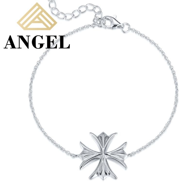 925 Silver Fashion Jewelry Fashion Accessories Cross Shape Pendant Factory Wholesale Jewellery Elegant Bracelet