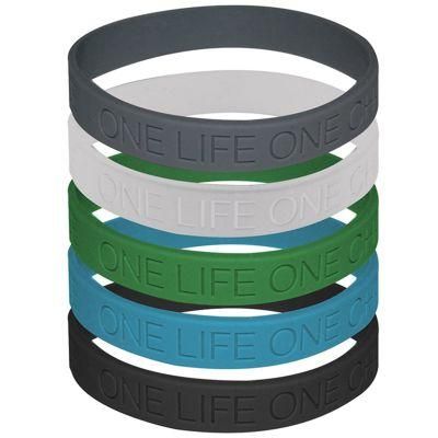 Customized Wholesale Colorful Printed Logo Silicone Wristband for Promotional Gifts