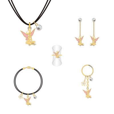 China Custom Designed Gold Cute Elf Baby Jewelry Set