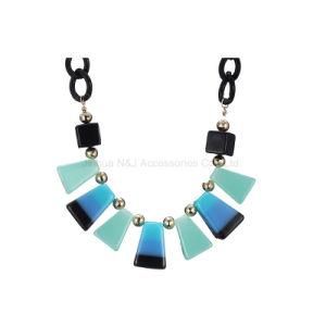 New Geometric Fashion Blue Resin Necklaces Jewelry
