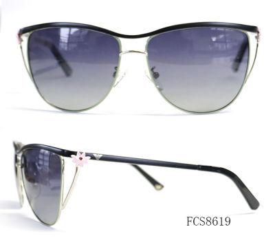 New Design for Lady Metal &amp; Acetate with Ce Sunglasses