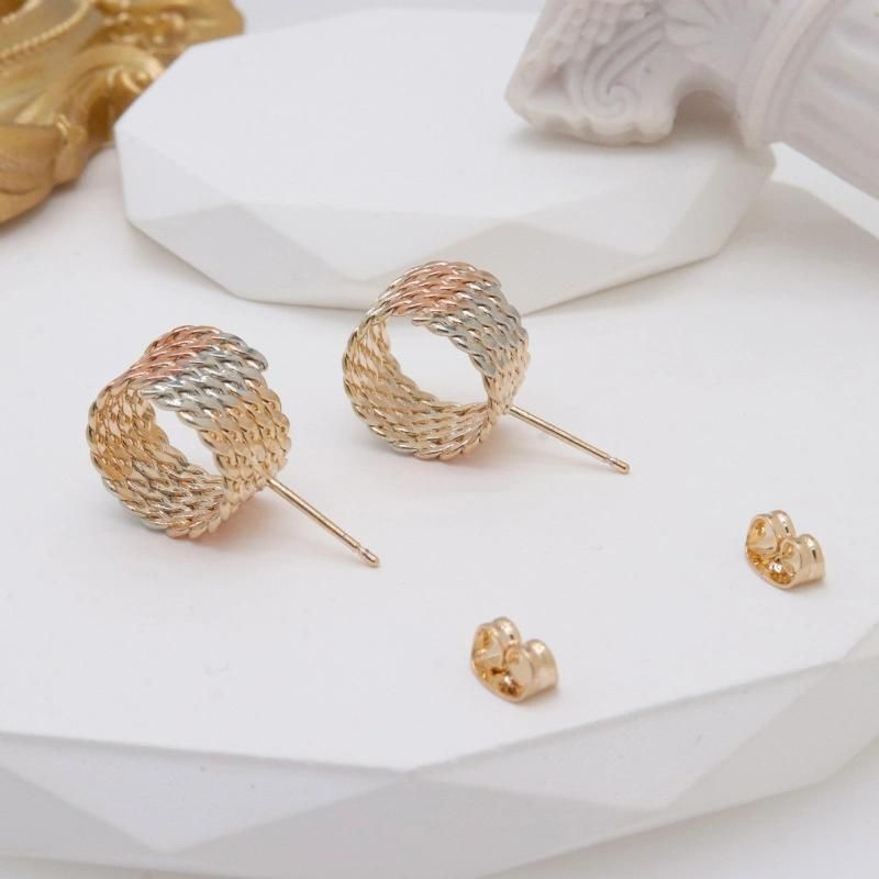 Wholesale Gold Plated Small Circle Women Fashion Jewelry Earrings