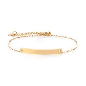 Fashion Jewelry Adjustable Custom Logo Stainless steel Bracelet for Women