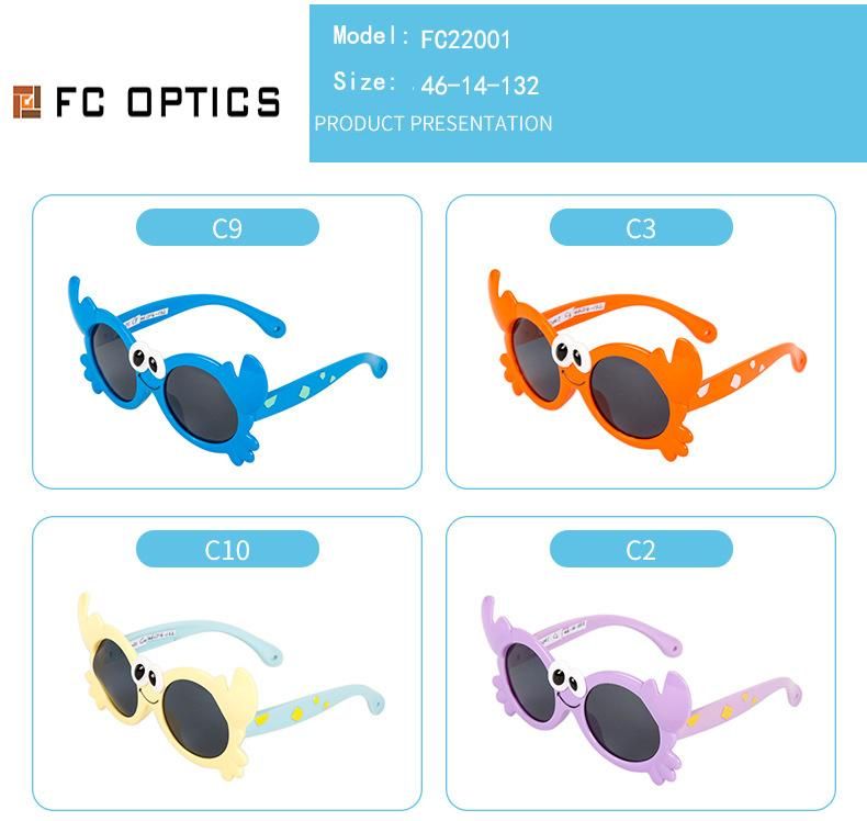 Quick Shipment Custom Polarized UV400 Boys Girls Sun Glasses Tpee Eyeglasses Kids Sunglasses