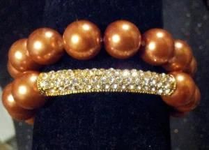 Fashion Bracelet, Crystal Charm Bracelet, Pearl Bead Bracelet, Rhinestone Bar Bracelet Set Z0001