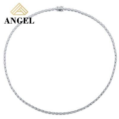 Fashion Jewelry Fashion Accessories New Style Hip Hop Jewellery AAA Moissanite Cubic Zirconia Factory Wholesale Necklace