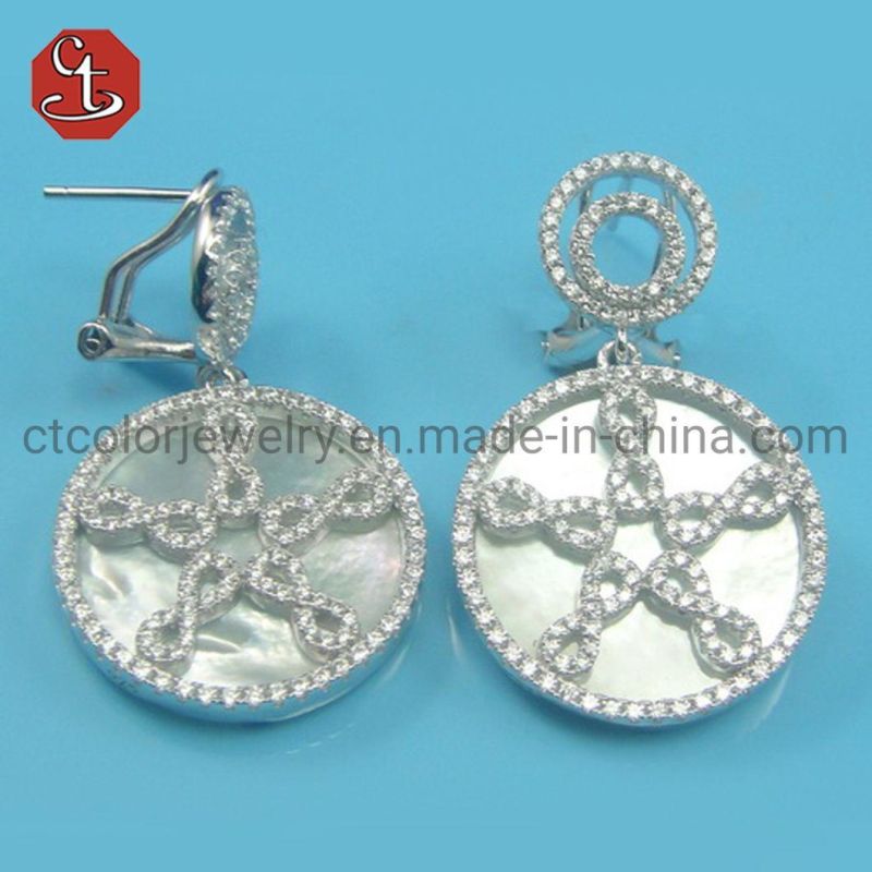Fashion Jewelry Shell Pearl Earring Star Earring Mother of Pearl Earring for Women