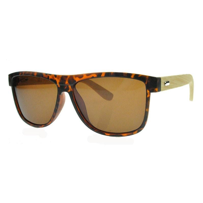 2017 Square Shape Fashion Sunglasses with Bamboo Temples