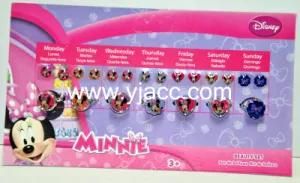 Minnie Jewelry Set-Stick on Earring and Ring Sets (YJWD00959)