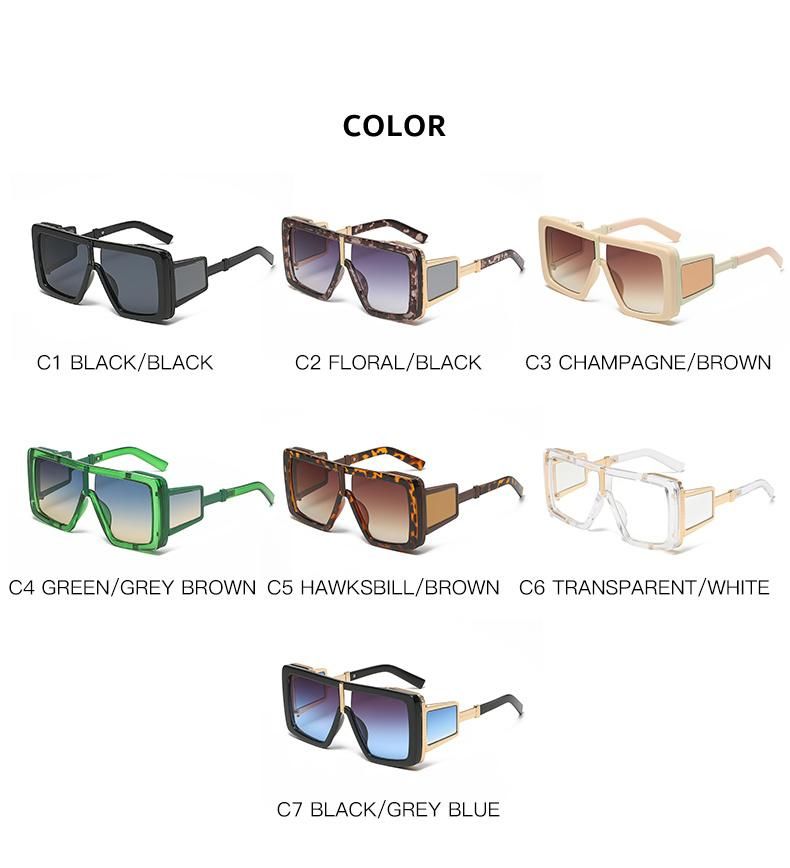 Fashionable Big Square Frame Special Leg Sunglasses