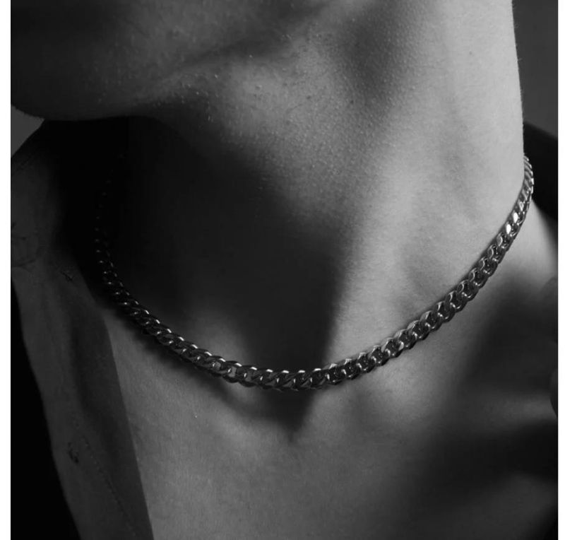 Vnox Cuban Chain Necklace for Men Women, Basic Punk Stainless Steel Curb Link Chain Chokers, Vintage Gold Tone Solid Metal Collar Dropshipping Wholesale