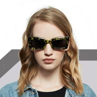 Us Style Rectangle Acetate Polarized Sunglass for Women Shade Sunglass