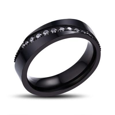 Black Plated Ring Stone Ring Gem Stone Ring