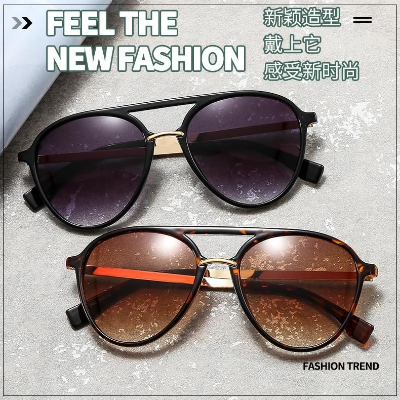 Fashion Leopard Print Retro Sunglasses Personality Plastic Frame Unisex PC Frames Driving Mirror Eyeglasses