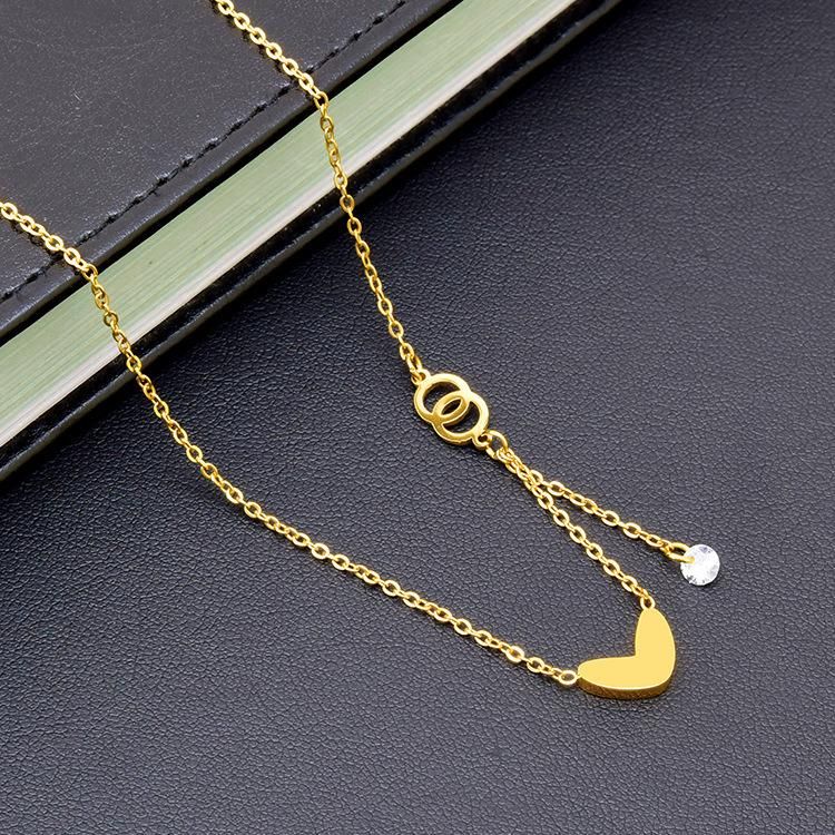 Manufacturer Custom Neckless High Quality Non Tarnish Gold Plated Stainless Steel Jewelry Waterproof Necklaces