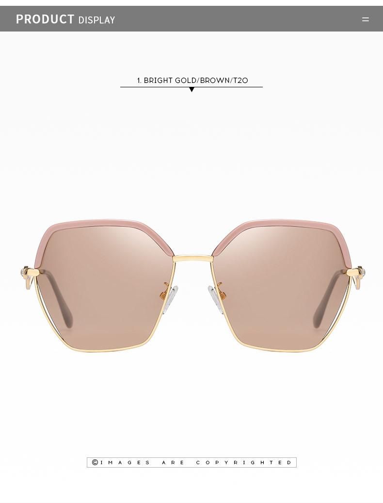 2021 New Arrivals Fashion Designer Square Frame Trendy Women Oversized Shades Sunglasses