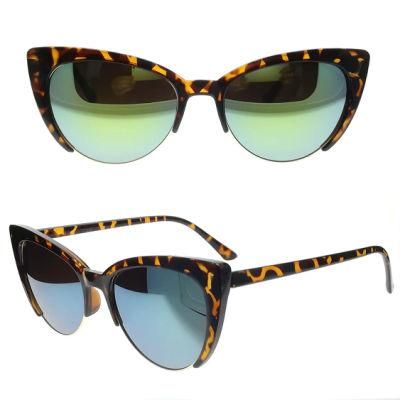 Half Frame Cat Eye PC and Metal Fashion Sunglasses
