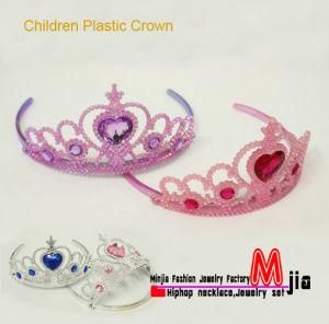 New Children Jewelry Plastic Tiara Crown (SBL631)