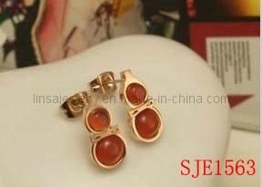 Calabash Design Stainless Steel Earring Jewelry for Women (SJE1563-1)