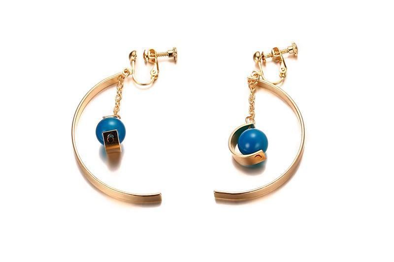 Lovely Newly Star Moon Circle Square Glass Earrings for Woman Jewelry