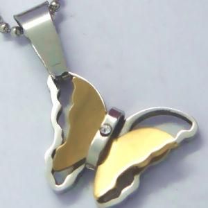 Gold Plating Stainless Steel Butterfly Penant (PZ3629)