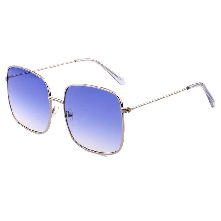 2018 Hot Selling Square Shape Fashion Metal Sunglasses