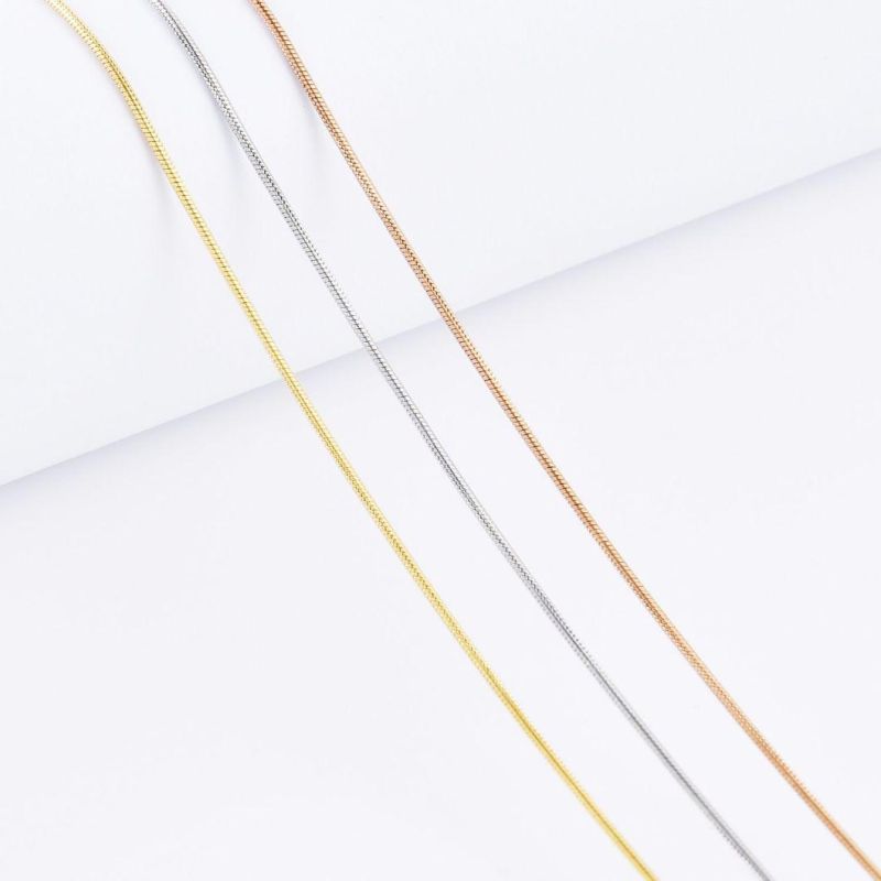 Latest Design Round Snake Chain Necklace Bracelet Anklet Fashion Jewelry Design