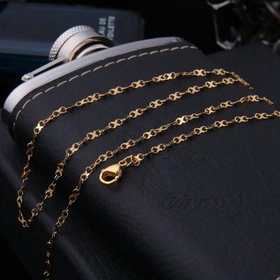 Fashionable Necklace Stainless Steel Polished Peanut Chain for Jewelry Making