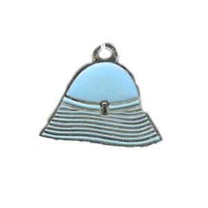 Metal Hat Shped Blue Color Pendant (PD115)