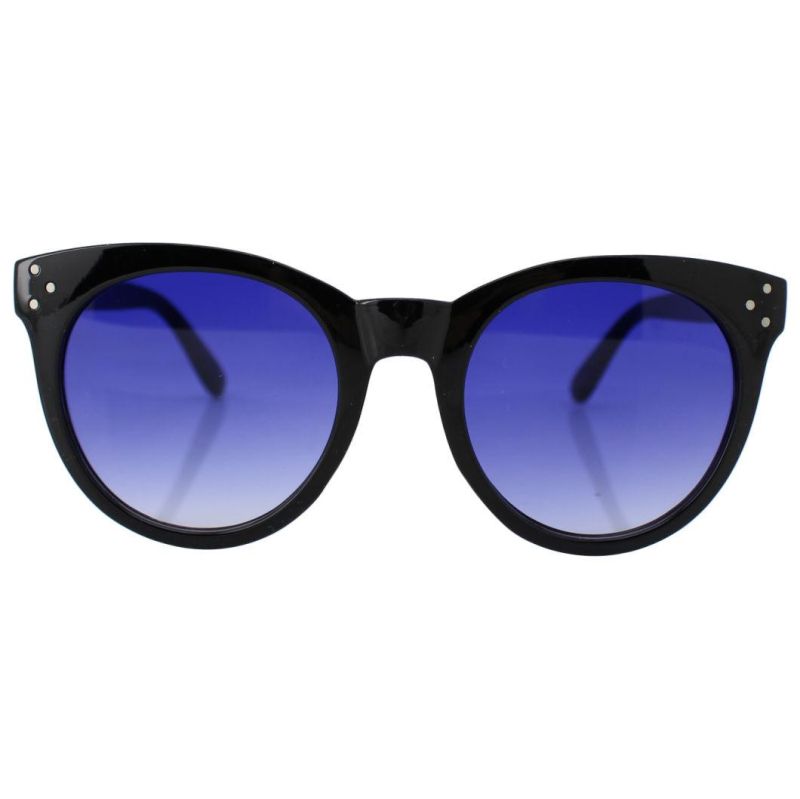 2020 Oversized Cateye Fashion Sunglasses with Silver Rivers