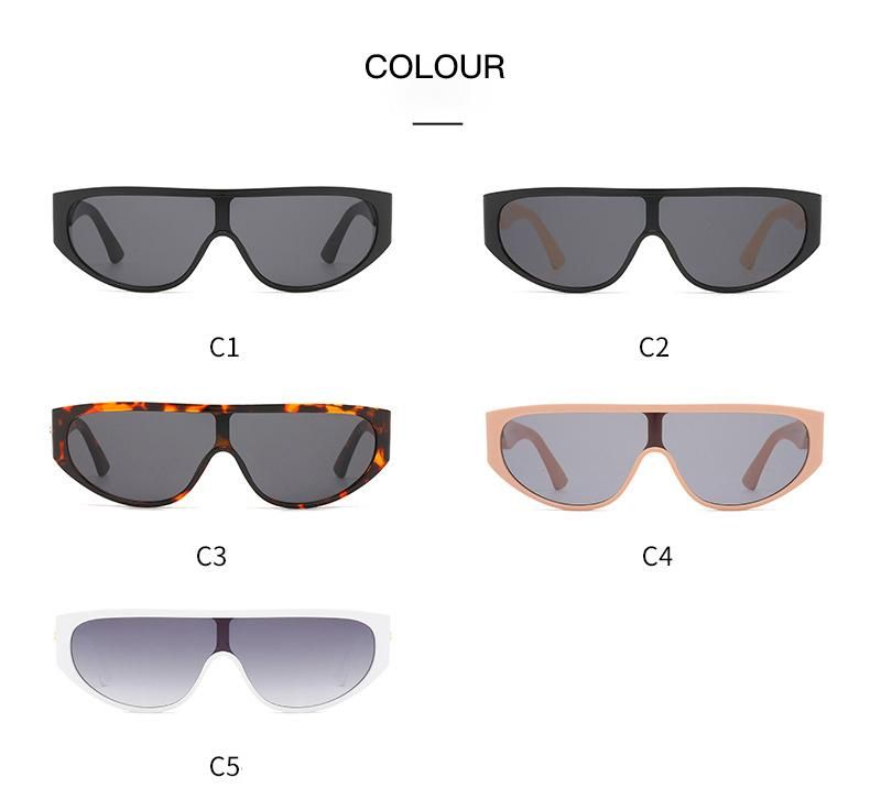 Hot Selling High Quality Men and Women Retro Fashion Punk Style One Piece Sports Outdoor UV400 Sunglasses