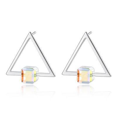 Jewelry Silver Jewelry Ear Studs with Colorful Beads