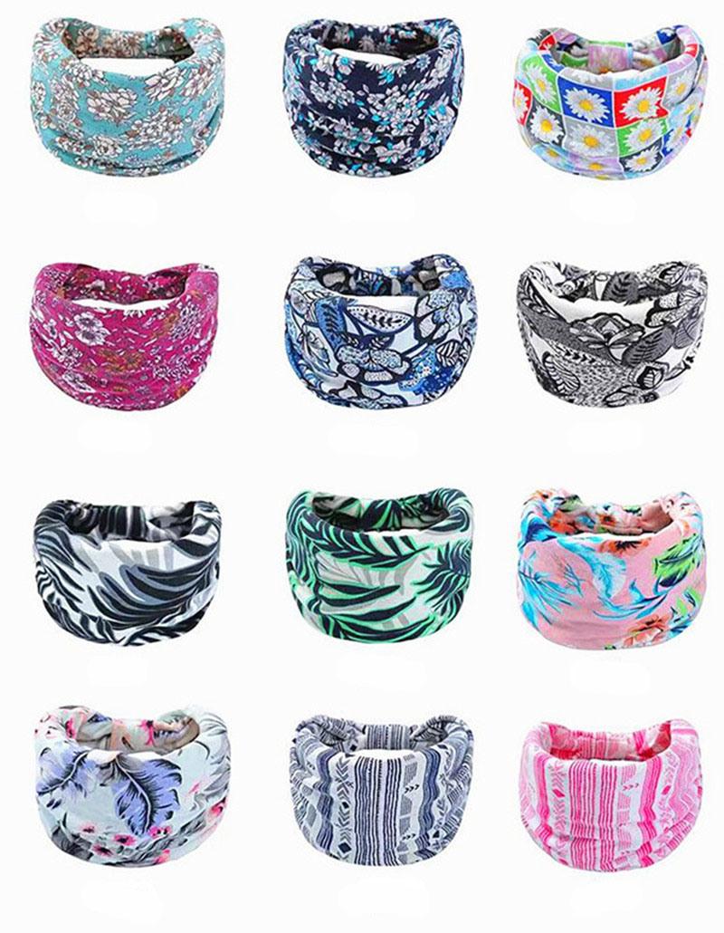 New Knot Wide Wdge Printed Sports Headband