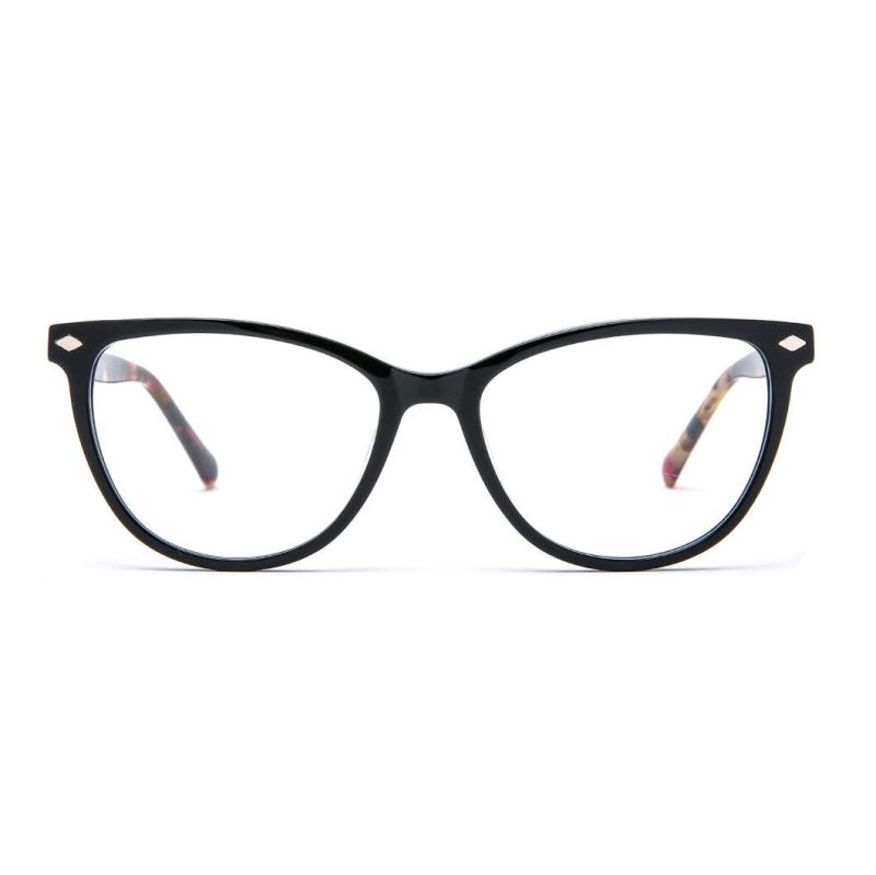 Lady Full Clip on Acetate Optical Frame Wholesale Tac UV 400 Polarized Magnetic Sunglasses