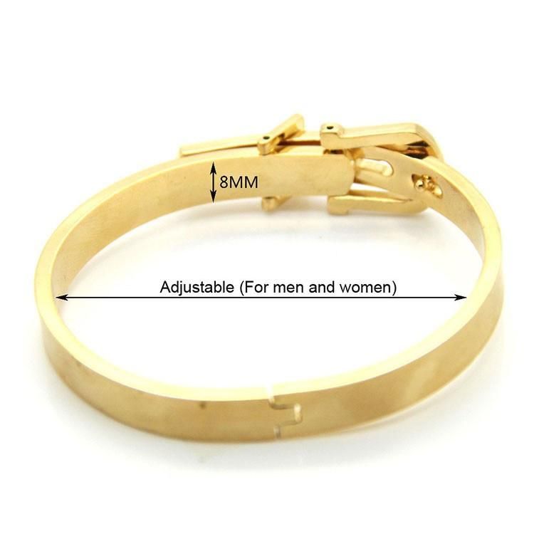 Fashion Stainless Steel Jewelry Belt Buckle Bracelet Bangle