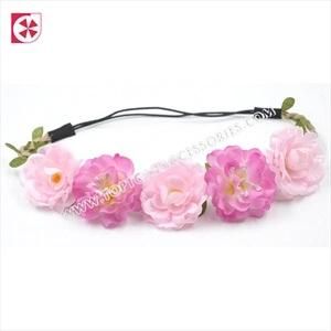 Women Girl Leather Leaves Braided Floral Headband Crown Wedding Beach Hair Accessories