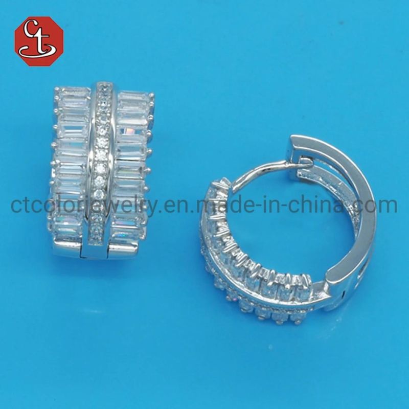 925 Silver Jewelry Women Fashion Cubic Zirconia Wedding Engagement Ring Fashion Jewelry